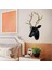 Nordic Deer Head Heykelı Mount Heykelı Ev Dekor Süsleri Altın (Yurt Dışından) 3