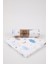 Babyhola Müslin Örtü 80X80CM Bulut Desen Organik Hediyelik Emzirme Alt Açma Yenidoğan Puset Örtüsü 5