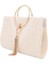 Moda Akşam Debriyaj Çantası Çantası, Çanta Tote, Kozmetik Çanta Bej 1 25.5CMX5CMX17CM (Yurt Dışından) 2
