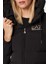 Regular Fit Rüzgar ve Isı Kaybı Korumalı Çıkarılabilir Kapüşonlu Uzun Mont Bayan Mont 6LTK09 TN5VZ 0200 5