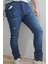 Denim Pamuklu Yırtık Detaylı Normal Bel Fit Cool Jeans Erkek Kot Pantolon 2