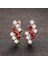 1 Çift Kadın Geometrik Kristal Küpe (Red) (Yurt Dışından) 2