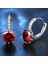Micro-Inserts Zircon Earrings (Red) (Yurt Dışından) 2