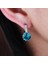 Micro-Inserts Zircon Earrings (Water Blue) (Yurt Dışından) 1