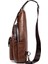 Weixier 9525 Erkekler Tek Omuz Crossbody Çanta (Dark Brown) (Yurt Dışından) 2