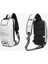 Ozuko 9283 Men Outdoor Anti-Theft Chest Bag (Black+White) (Yurt Dışından) 3