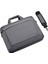 Oumantu 030 Taşınabilir 15 Inç Laptop Çantası Deri Çanta (Dark Gray) (Yurt Dışından) 2