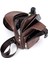 Su Geçirmez Pu Tek Omuz Erkekler Göğüs Çantası (Dark Brown) (Yurt Dışından) 3