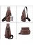 Su Geçirmez Pu Tek Omuz Erkekler Göğüs Çantası (Dark Brown) (Yurt Dışından) 4
