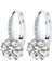 Micro-Inserts Zircon Earrings (White) (Yurt Dışından) 2