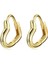 Kalp Şeklinde Içi Boş Kulak Damızlık Kadın Küpe (Gold) (Yurt Dışından) 1