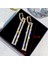 Rectangle Rhinestone Earring (Blue) (Yurt Dışından) 4