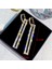 Rectangle Rhinestone Earring (Gold) (Yurt Dışından) 3