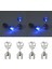 4 Adet LED Küpe Parlayan Işık Yukarı Mas Küpe (Blue) (Yurt Dışından) 1