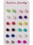 24PCS Çeşitli Boho Saplama Set Yuvarlak Top Damlı Küpe (Yurt Dışından) 1