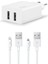 T.tec Şarj USB Başlık Çift Çıkış Iphone+Micru Osb Kablo 2.4A 2SCS21DB 1