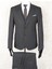 Slim Fit Sivri Yaka-Çift Yırtmaç Siyah Desenli Drop 6 Yelekli Takım Elbise 1