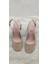 Küt Burun Arkası Açık Kalın Ökçe Nude Ayakkabı Nude 36 ST02582-13070 5