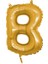 B Harfi Altın Folyo Balon 16 Inch 40 cm 1