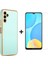 Samsung Galaxy M14 5g Uyumlu Kenarları Parlak Altın Renkli Kılıf ve Temperli Cam Ekran Koruyucu 1
