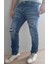 Amırı Denim Pamuklu Yırtık Detaylı Normal Bel Fit Cool Jeans Erkek Mavi Kot Pantolon 2