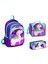 Kids Unicorn Desenli Üç Bölmeli 3'Lü Çanta Set 1