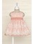 12-36 Ay Kız Bebek Organze Elbise Pembe 5