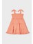 2-9 Yaş Kız Çocuk Askılı Elbise Somon 4