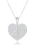 Kübik Zirkon Taşlı Gümüş Kalp Kadın Gümüş Kolye , 925 Ayar Gerçek Gümüş, Açılıp Kapanan Kanatlar 1