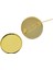 10 Bronz Boş Cabochon Broş Baskı Ayarları 25MM Yuvarlak Çerçeve Tepsisi Bulguları Altın (Yurt Dışından) 5