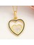 Gümüş Gold Kalp Kadın Kolye 1