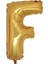 F Harfi Altın Folyo Balon 16 Inch 40 cm 1