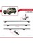 Toyota Land Cruiser 2003-2009 Arası ile Uyumlu Basıc Model Ara Atkı Tavan Barı Gri 5