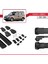 Vauxhall Combo D 2012-2018 Arası ile Uyumlu Ace-1 Ara Atkı Tavan Barı Siyah 5