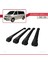 Volkswagen Caravelle (T5) 2003-2015 Arası ile Uyumlu Ace-1 Ara Atkı Tavan Barı Siyah 4 Adet Bar 3