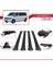 Volkswagen Caravelle (T6) 2015 ve Sonrası ile Uyumlu Fly Model Ara Atkı Tavan Barı Siyah 4 Adet Bar 4