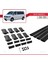 Volkswagen Caravelle (T6) 2015 ve Sonrası ile Uyumlu Fly Model Ara Atkı Tavan Barı Siyah 4 Adet Bar 5