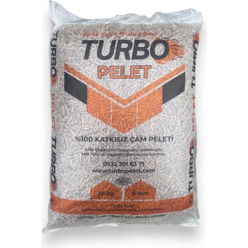 Bakmaksan Turbo Pelet 40 lt %100 Organik Kokulu Kedi Kumu 20 Kg Topaklaşmayan 6 mm