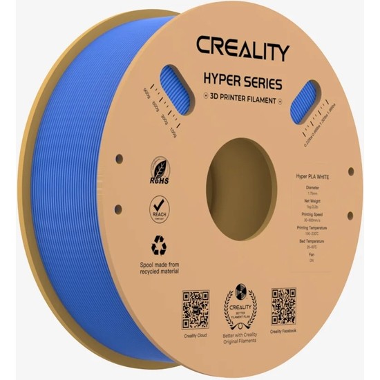 Creality Creality Hyper Pla Filament Mavi 1.75MM 1kg Standart