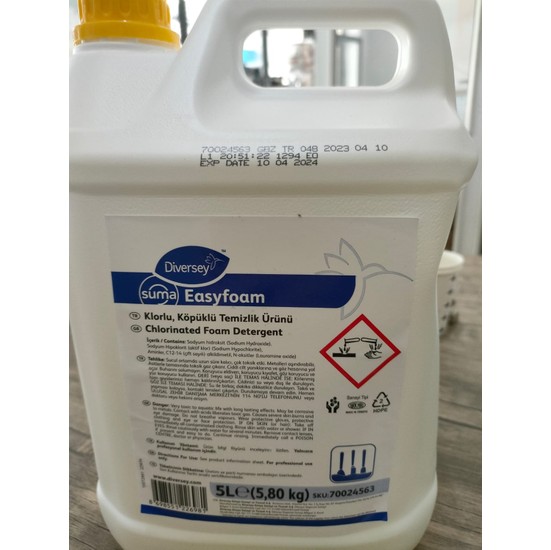 Diversey Suma Easyfoam 5lt 5,80 kg Fiyatı Taksit Seçenekleri