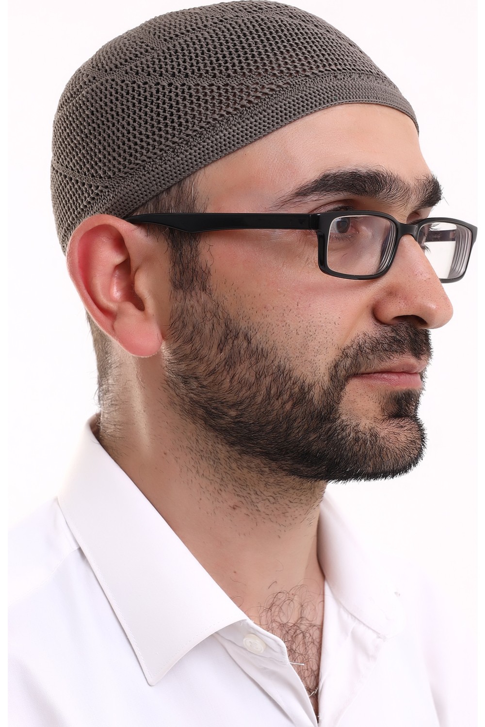 İhvan Online Dantel Pamuklu Triko Makine Örme Takke Siyah görsel 7