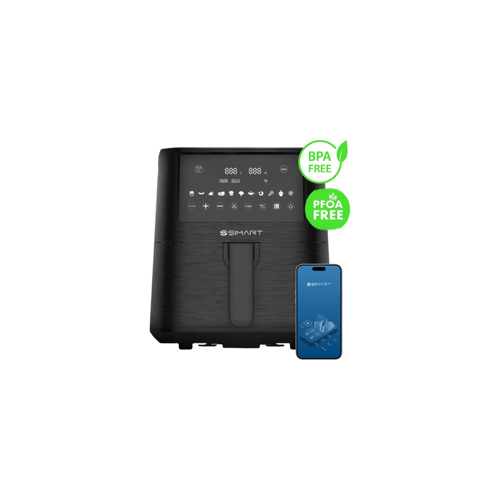 Akıllı Airfryer XXL 7.2L Kapasite ve Çoklu Pişirme Fonksiyonu