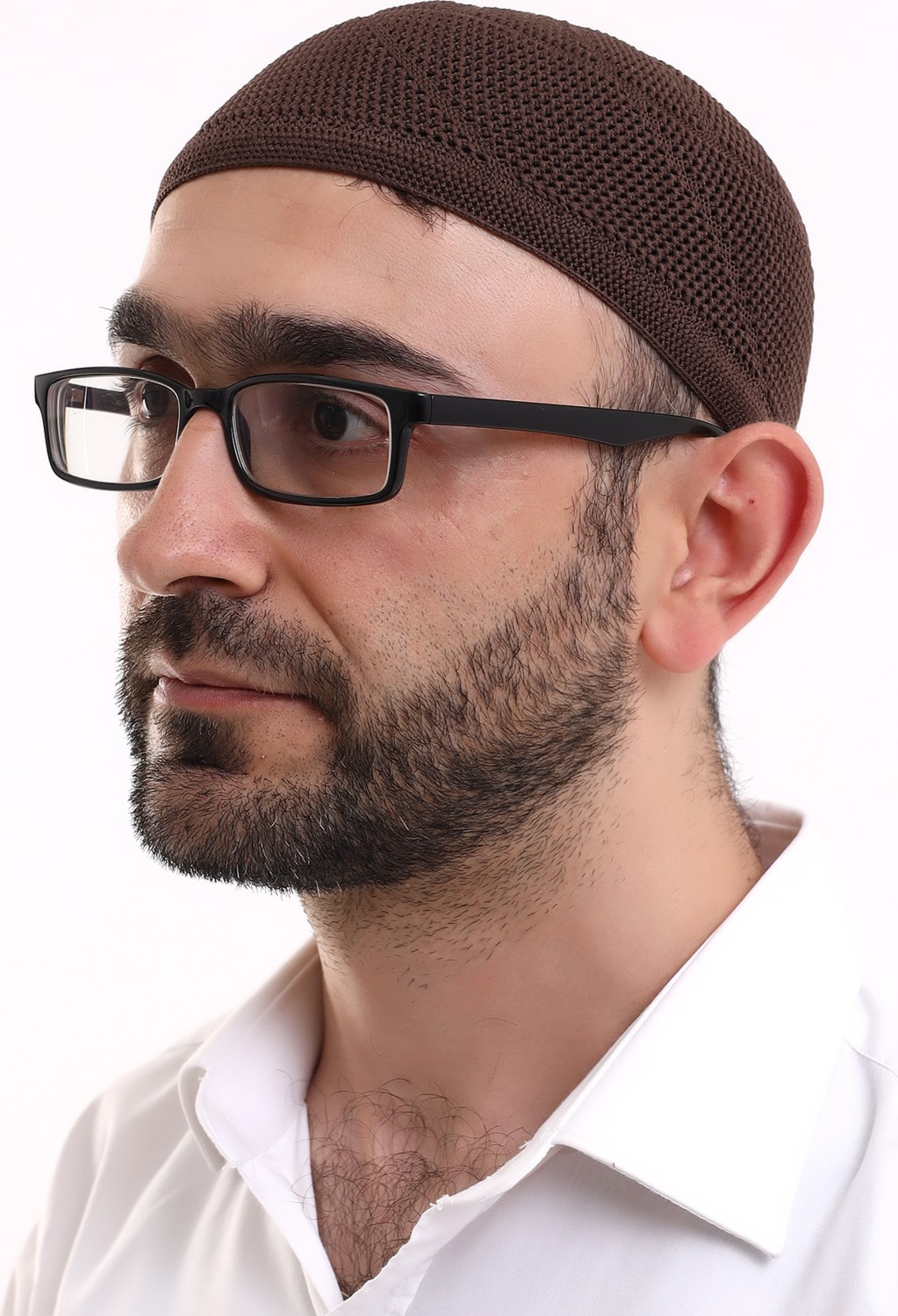 İhvan Online Dantel Pamuklu Triko Makine Örme Takke Siyah