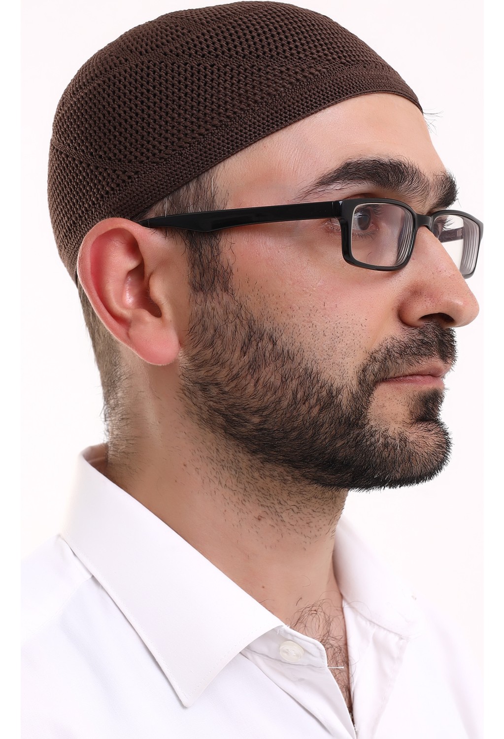 İhvan Online Dantel Pamuklu Triko Makine Örme Takke Siyah görsel 2
