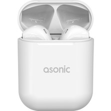 Asonic AS-TWS130 Prm Beyaz Mobil Telefon Uyumlu Bluetooth Tws Airpods Mikrofonlu Kulaklık