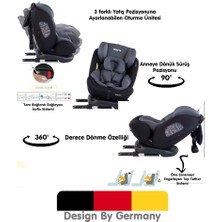 Kraft Spin Eco Fix 0-36 kg 360 ° Dönebilen Isofix'li Oto Koltuğu