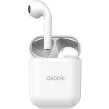 Asonic AS-TWS130 Prm Beyaz Mobil Telefon Uyumlu Bluetooth Tws Airpods Mikrofonlu Kulaklık