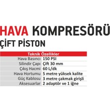 Cmc Çift Piston Araç Hava Kompresörü 6865