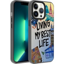 noktaks - Apple iPhone 13 Pro Max - Kılıf Desenli Dragon Sert Kapak - Seyahat - T27913