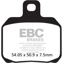 Ebc SFAC266 Yamaha XMAX1250 06-16, Pıaggıo X9 500 03-07 , Peugeot Django Arka Carbo